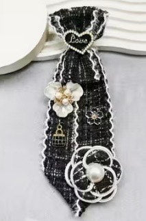 Black and Tan mini necktie
