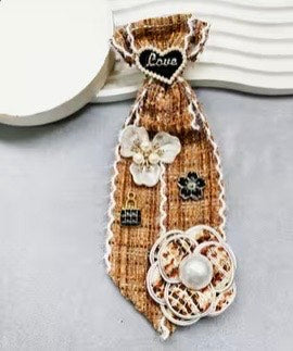 Black and Tan mini necktie